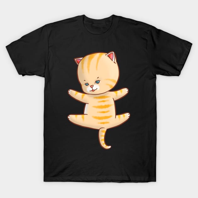 I Just Really Love To Hug My Cat Cute Kawaii Novelty T-Shirt by Jay Diloy